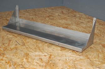 Полка настенная открытая из нержавеющей стали,от 500*300 мм